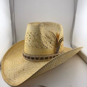 Dobbs West Self Conforming Straw Western Cowboy Hat “Stagecoach ” USA MADE  7​​